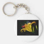 Just a flower – Yellow lily flower 016 Keychains