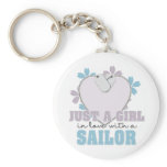 Just a Girl Sailor Keychain