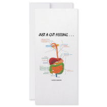 Just A Gut Feeling... (Digestive System Humor) rack cards