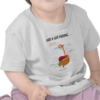 Just A Gut Feeling... (Digestive System Humor) shirt