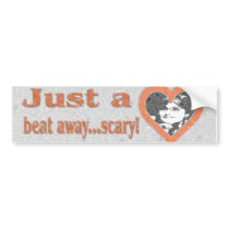 Just a Heartbeat Away Anti Palin Bumper Sticker bumper stickers