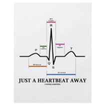 Just A Heartbeat Away (EKG/ECG) Personalized Flyer