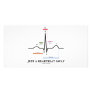 Just A Heartbeat Away (EKG/ECG) Personalized Photo Card