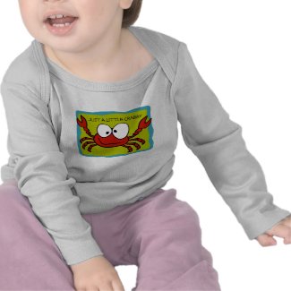 Just a Little Crabby Kids T-Shirt shirt