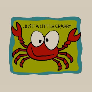 Just a Little Crabby Organic Onesie shirt