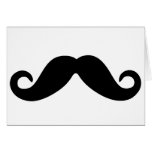 just a mustache card