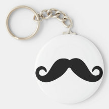 just a mustache keychain