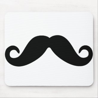 just a mustache mousepad