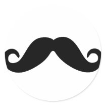 just a mustache sticker