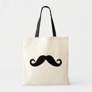 just a mustache tote bag