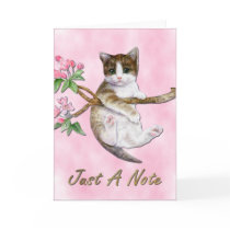 Just A Note Card with Kitty by touchministry Just A Note Card with Kitty
