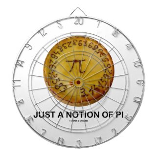 Just A Notion Of Pi (Pi On A Pie) Dart Board