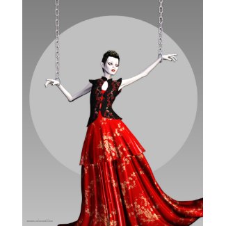 Just A Puppet Gothic Fashion Art Poster print