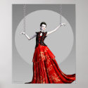 Just A Puppet Gothic Fashion Art Poster print