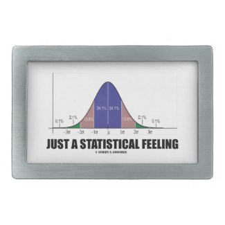 Just A Statistical Feeling (Statistical Humor) Rectangular Belt Buckles