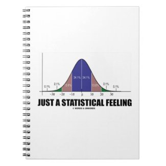 Just A Statistical Feeling (Statistical Humor) Spiral Note Book