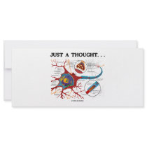 Just A Thought... (Neuron / Synapse) Customized Rack Card