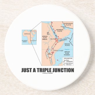 Just A Triple Junction (Afar Triangle) Drink Coasters