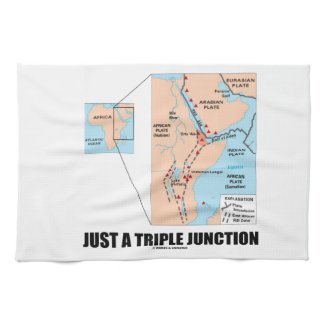 Just A Triple Junction (Afar Triangle) Kitchen Towels