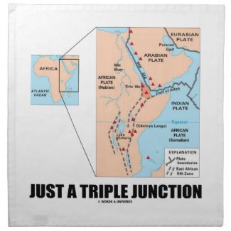 Just A Triple Junction (Afar Triangle) Printed Napkin