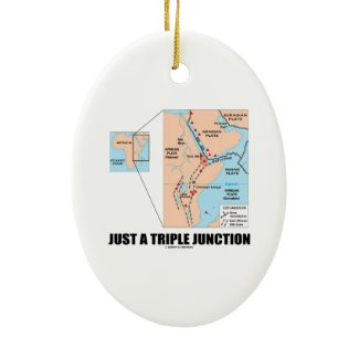 Just A Triple Junction (Afar Triangle) Christmas Ornament