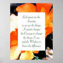 "Just a Weed" Serenity Prayer Poster