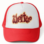 Just A Writer red Mesh Hats