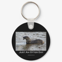Just an Otter Day Gifts keychains by HANDPRINTS Just an Otter Day Gifts keychains