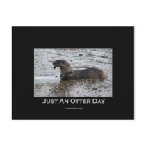 Just an Otter Day Gifts postcards by HANDPRINTS Just an Otter Day Gifts postcards