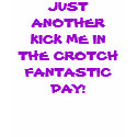 JUST ANOTHER KICK ME IN THE CROTCH FANTASTIC DAY! t-shirts by smlpapis JUST ANOTHER KICK ME IN THE CROTCH FANTASTIC DAY! t-shirts