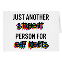Just Another Straight Person For Gay Rights cards by MishMoshTees Just Another Straight Person For Gay Rights cards