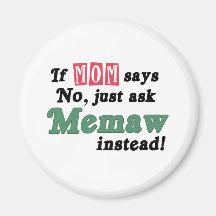 Just Ask Memaw Refrigerator Magnets