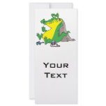just ate a human funny gator cartoon custom rack cards