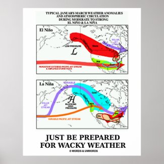 Just Be Prepared For Wacky Weather (El Nino) print