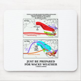 Just Be Prepared For Wacky Weather mousepad