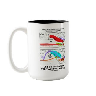 Just Be Prepared For Wacky Weather mug