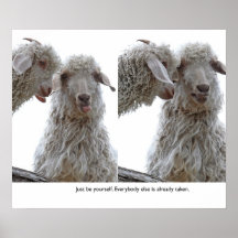 Just Be Yourself Goats Print