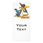 just beachy beach penguin silly cartoon rack card