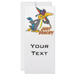 just beachy beach penguin silly cartoon rack cards