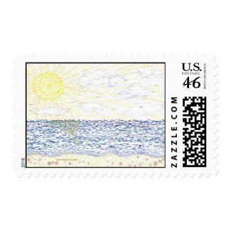 Just Beachy Postage stamp