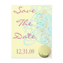 Just Beachy Wedding Postcard