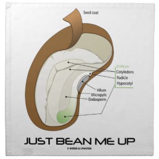 Just Bean Me Up (Bean Diagram) Printed Napkins