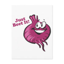 Just Beat Beet It Thats Beet postcards