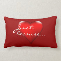 Just because heart expressions pillows