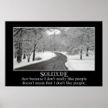 Just because I don't like people doesn't mean (L) Print