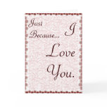 Just because I love you Card