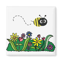 Just Bee Fridge Magnet