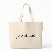 just breathe tote bags