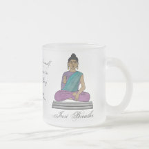 Just Breathe (Personalized Frosted Glass Mug)