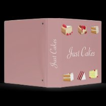 Just Cakes Recipe Binder binders